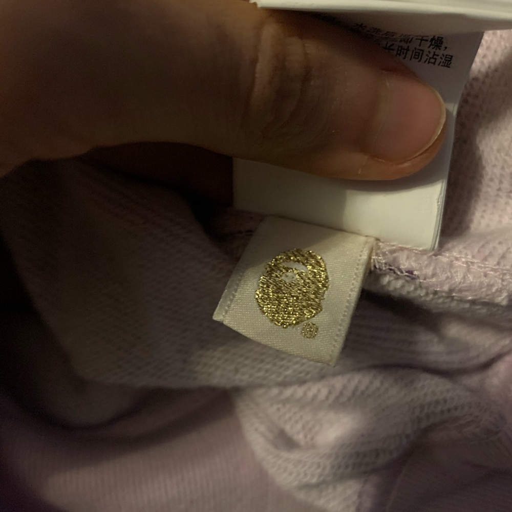 Bape A Bathing Ape Purple Japan Shark Hoodie - Picture 6 of 8